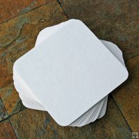 Plain White 4x4 Coasters-package of 10